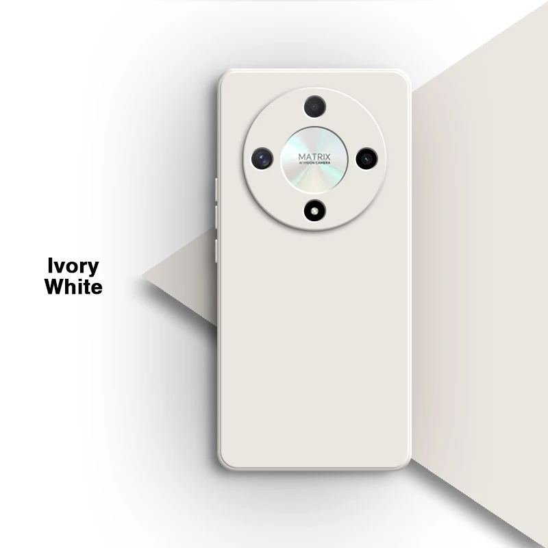 Minimalist Liquid Silicone Phone Case - Soft Square Design with Enhanced Protection