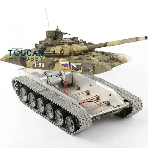 

HENG LONG 1/16 RC 3938 T90 TK-7.1 Tank With Full Metal Chassis Tracks RTR 360° Turret BB Infrared Accessories