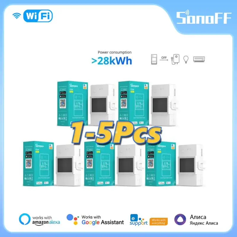 

1/5PCS Itead SONOFF POW Elite Smart Wifi Power Switch 16A 20A Wireless Remote Control Switch Monitor Energy Usage via e-WeLink