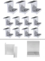 Supports solaires photovoltaïques, 10 pièces, pince en alliage d'aluminium pour Module solaire, supports de panneaux solaires, accessoires, pinces d'extrémité PV 2