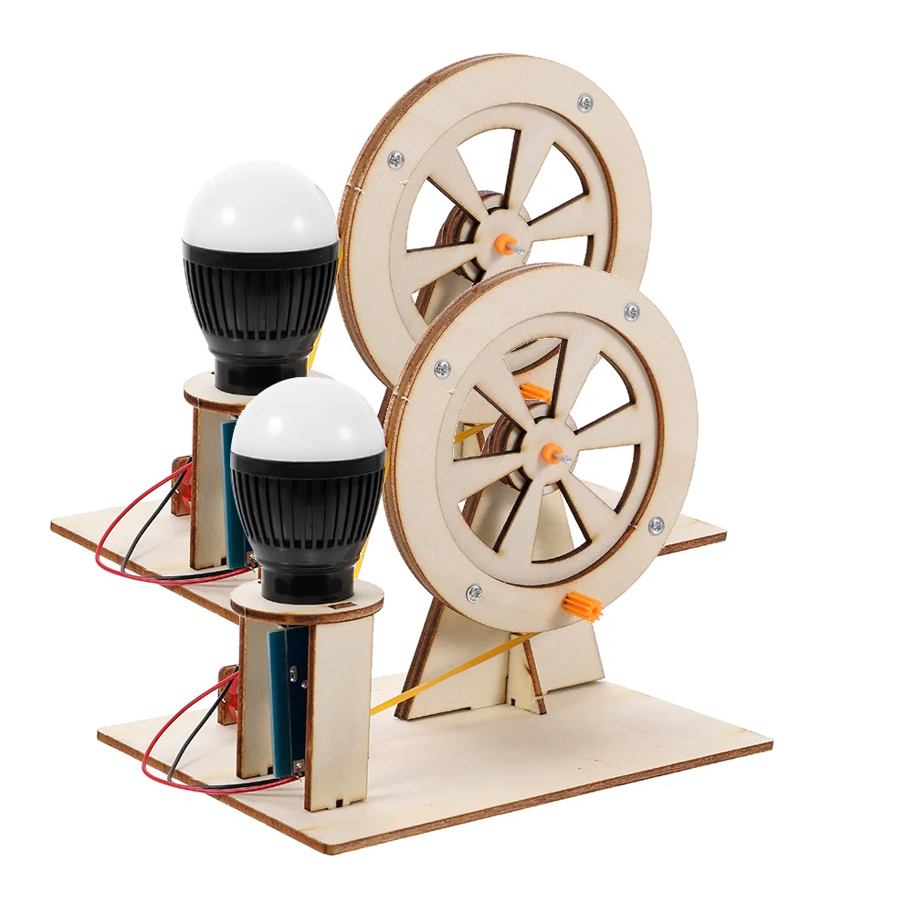 

2 комплекта, ручной генератор, Игрушечная модель «сделай сам»