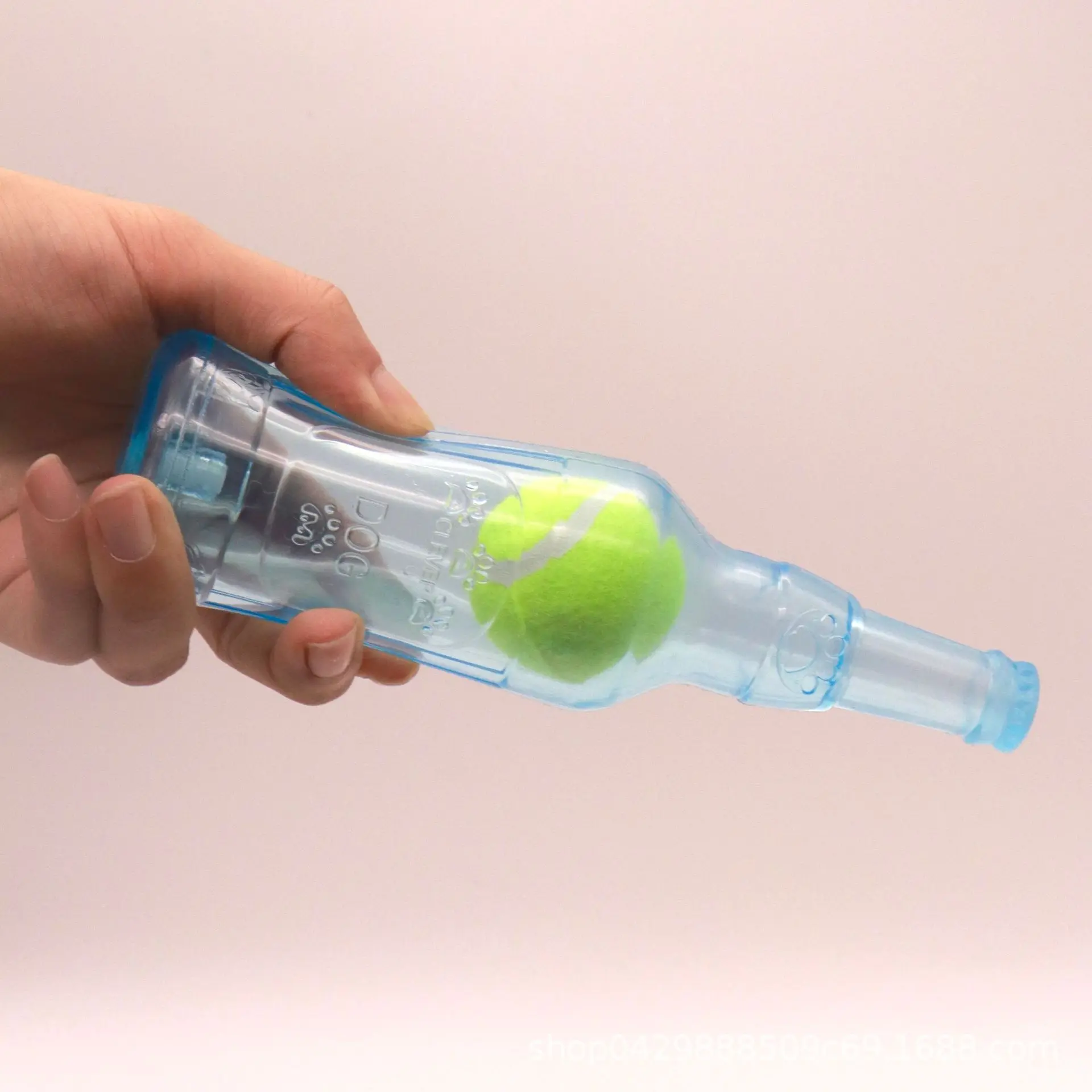Pet Chew Toy TPR Bite-resistance Beer Bottle with Tennis Ball Toy Puppy Teeth Grinding dog Chewing Squeaky Interactive Toys