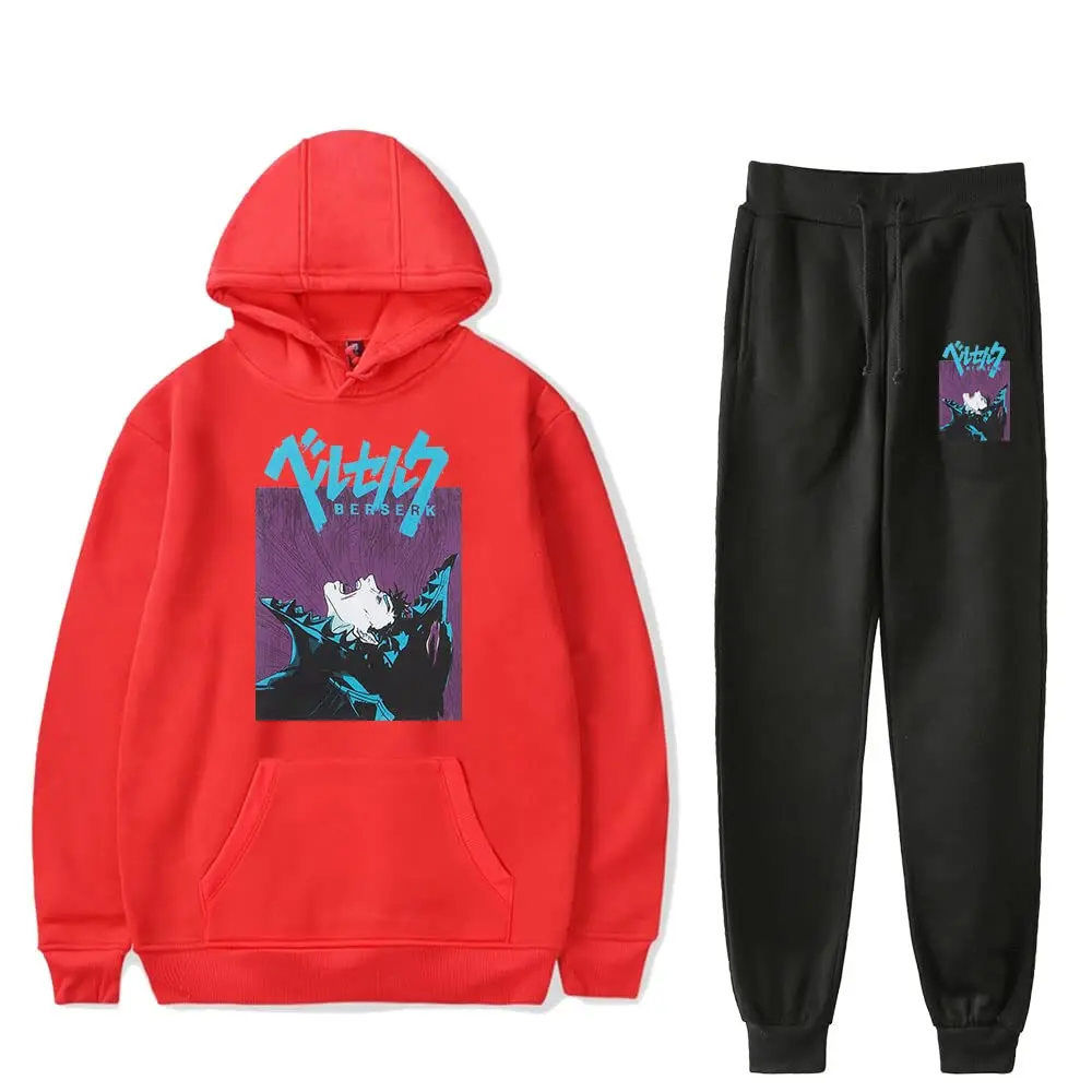 

2022 костюм с капюшоном в стиле аниме «берзер» от Rage Merch, мужские/женские толстовки в стиле хип-хоп, свитшоты с принтом, повседневная одежда