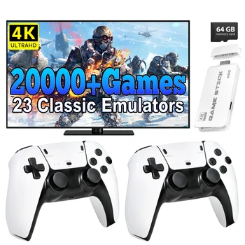 M15 4K TV Retro Handheld Game Console Stick 2.4G Dual Wireless Controller 20000+ Classical Games 23 Classic Emulaters 1