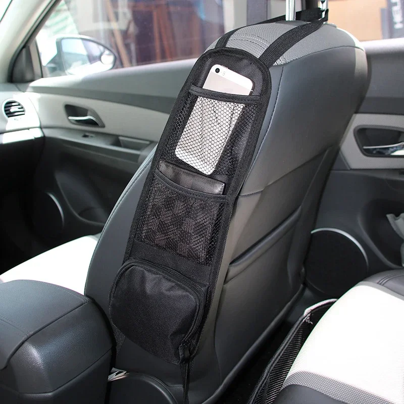 Car Seat Organizer Auto Seat Side Storage Hanging Bag Multi-Pocket Drink Holder Mesh Pocket Car Styling Organizer