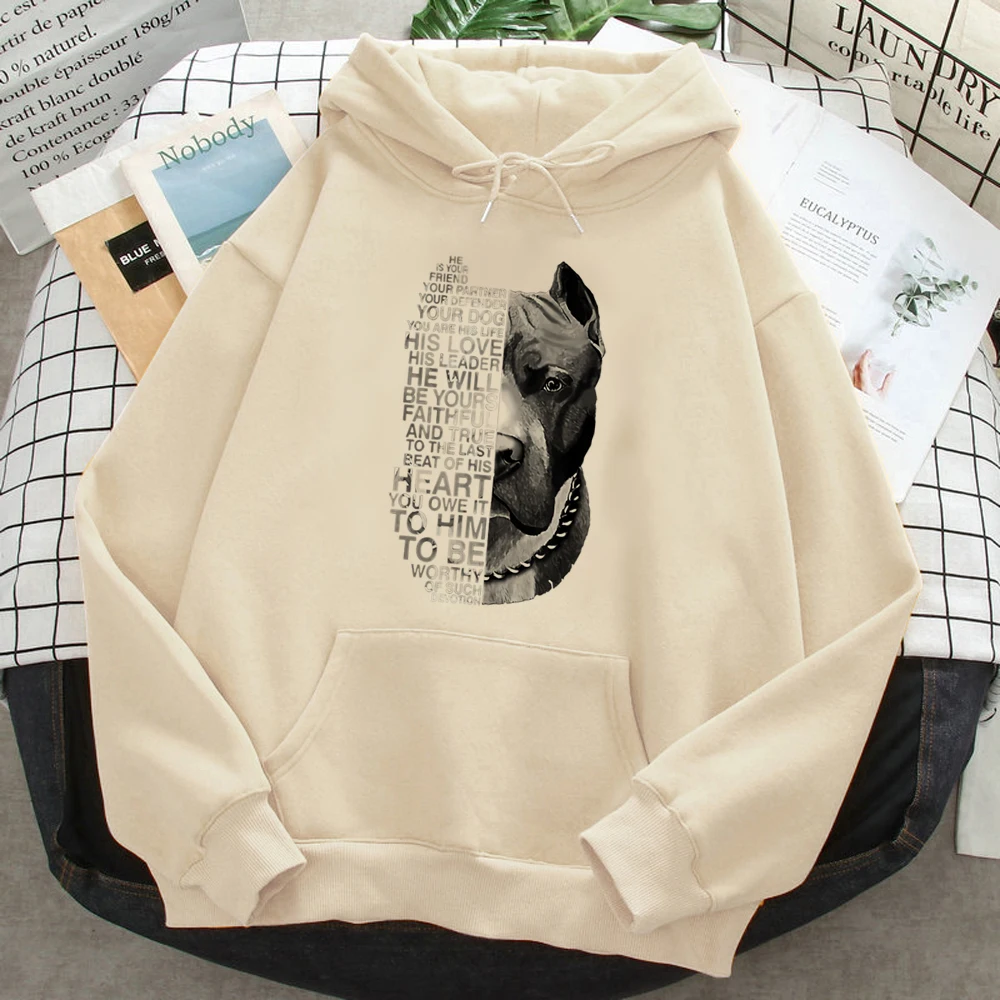 Felpe Con Cappuccio Pitbull Donna Inverno Fleece 2023 Pullover Estetico Abbigliamento Donna Felpe Estetiche