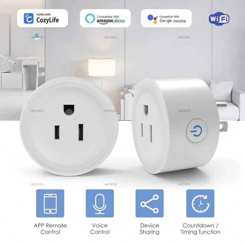 WiFi smart American standard socket 10A 2