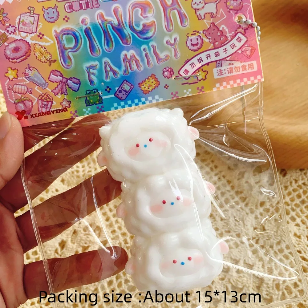 Taba Squishy Rabbit And Dog Toy Cute Desktop Decor Funny Squeeze Anti Stress Reliever Decompression Fidget Toys for Kids Gifts 6