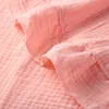 Organic Cotton Receiving Blanket Muslin Baby Swaddle Blanket for New Born Infant Bedding Ruffle Babies Accessories Newborn Plaid 5