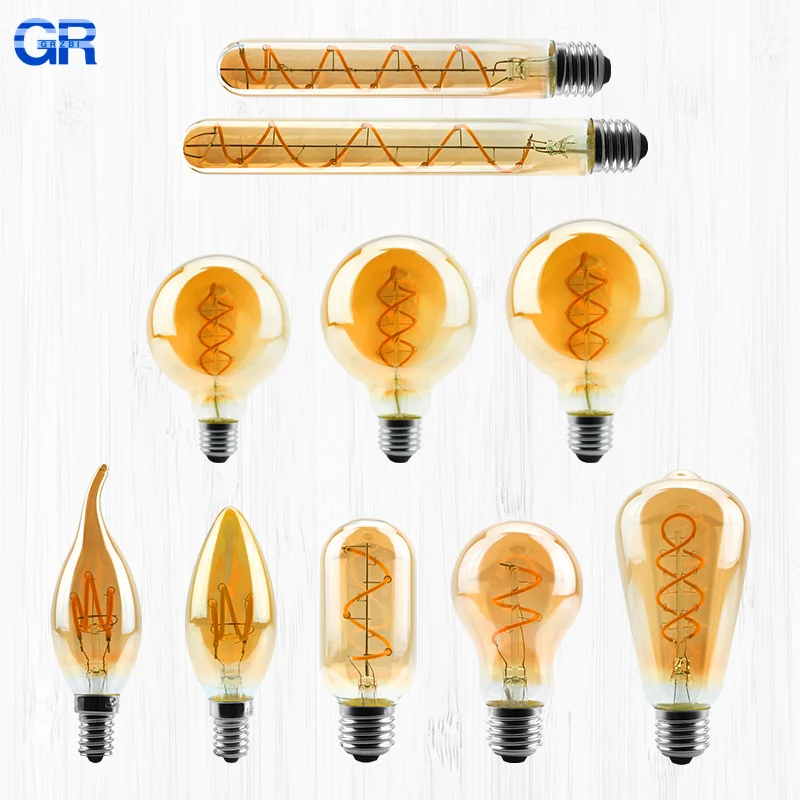 Ampoule LED Cone, filament en spirale