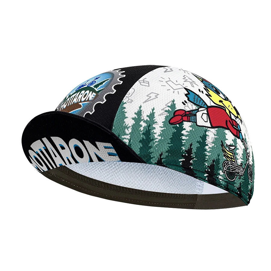 Cycling Cap Polyester Sweat Absorption Unisex Pop Graffiti