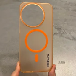 Matte Hard PC Shockproof Phone Case with Magsafe Wireless Charging Compatibility for Realme GT 8 Pro (Orange)