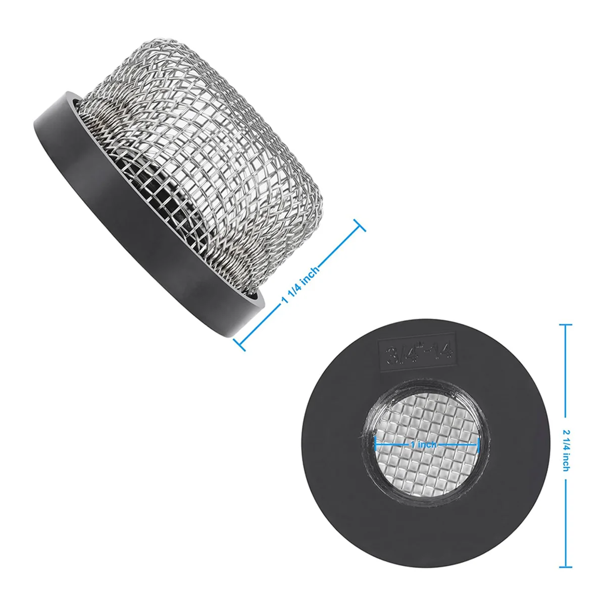 Mesh Aerator Screen Strainer for Livewell Pump, for 3/4 Inch-14 Female Thread,Enhancing Filtering and Aeration