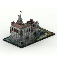 Moc Building Bricks Street View Challenge Medieval Castle Technology Modular Blocks Holiday Gifts Toys For Children DIY Sets 6