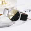 Clothing Accessories Light Luxury Geometric Stitching Style Ladies Watch Fashionable Simple Style Quartz Wristwatch Reloj Mujer 3