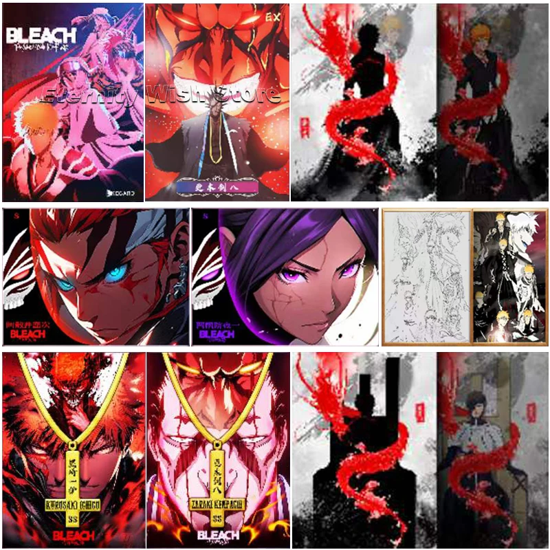 Bleach Card Anime Thousand-Year Blood War Character Kurosaki Ichigo Inoue Orihime Ishida Uryuu Collection Cards Children Toys