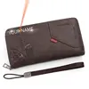 New Men Long Wallets Phone Pocket Handbags Name Engraving Card Holder Male Clutch Bag Purses Big Capacity Quality Men's Wallet 1