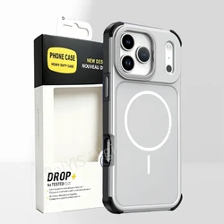 Heavy Duty Rugged Shockproof Case with MagSafe Compatibility - Military Grade Protective Shell - iPhone 15 Plus (Grey with Box)
