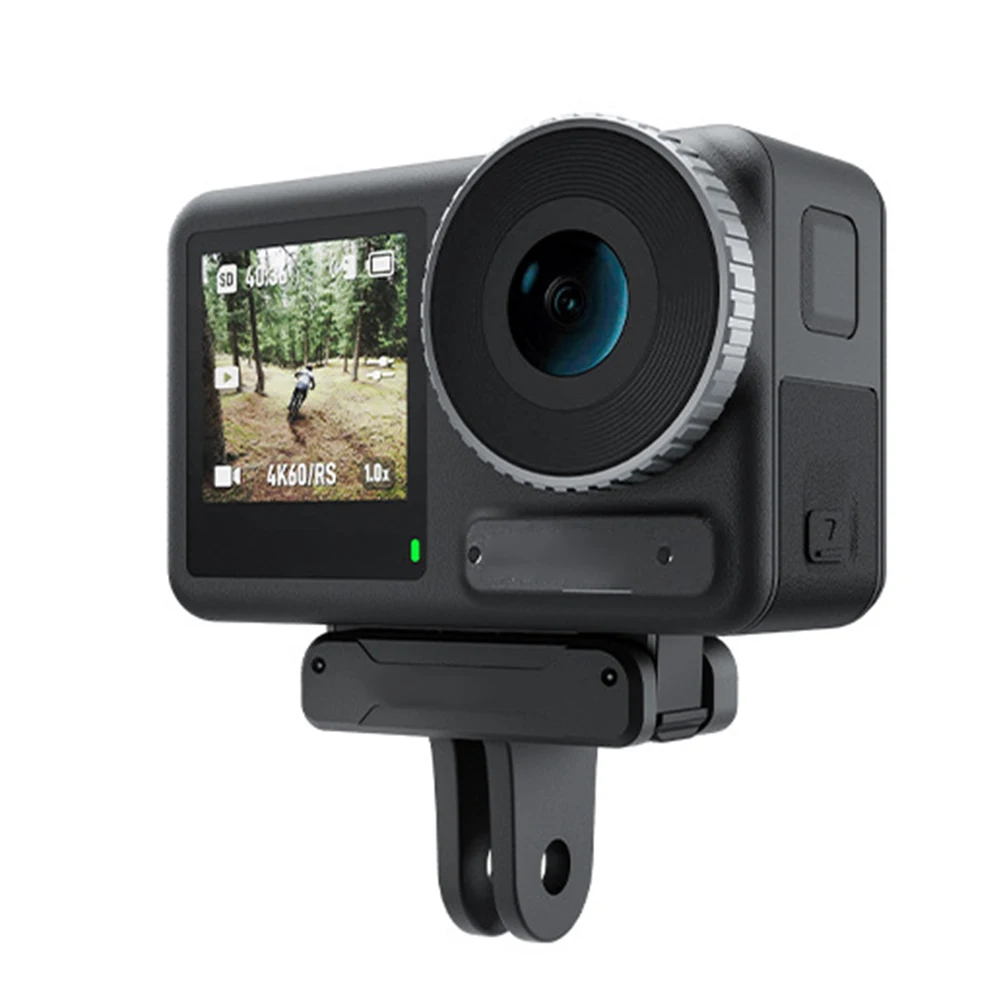 DJI 액션 3 용 마그네틱 어댑터 마운트, 셀카봉 베이스, 분리 방지 액션 카메라 어댑터, 180 도 자유 회전