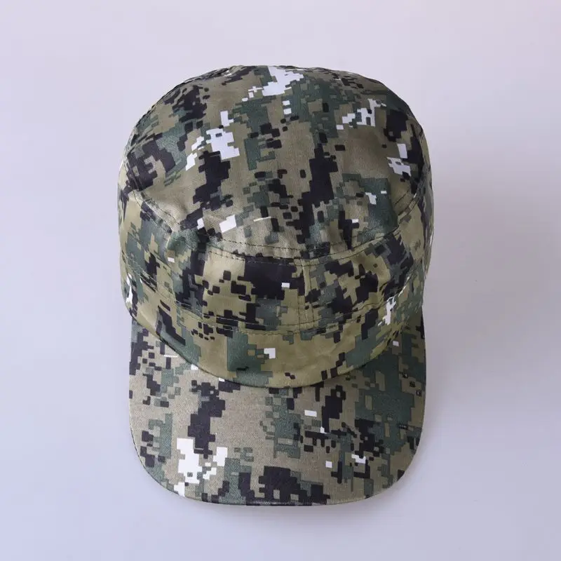 Camouflage Baseball Cap Hat Men Women Tactical Flat Cap Hat Unisex Fashion Sport Camping Hiking Sunhat Sunscreen Sun
