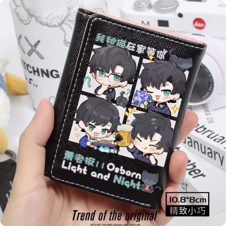 Anime Light and Night Osborn Fashion Wallet PU Purse Card Coin Hasp Money Bag Cosplay Gift B136