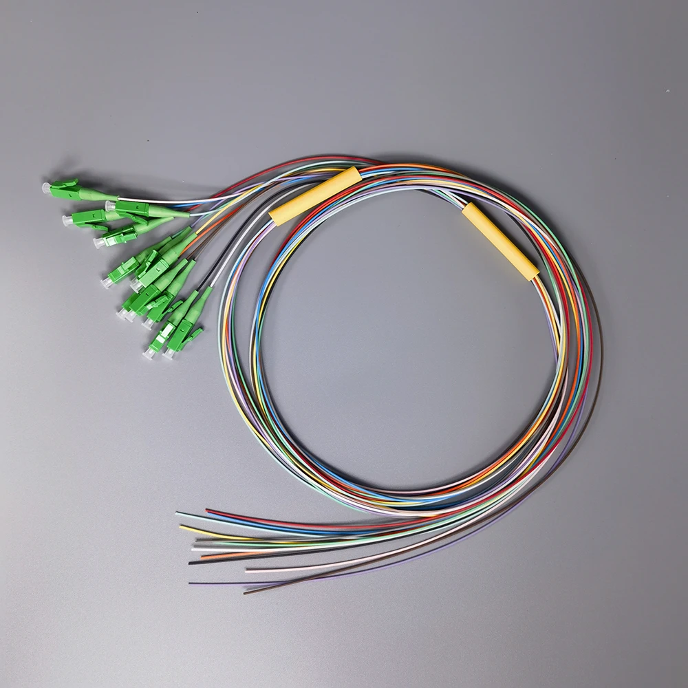 Fiber Optic Pigtail 12 Colored LC UPC/APC Single Mode Optical Fiber Pigtail 1.5M Cable Jumper