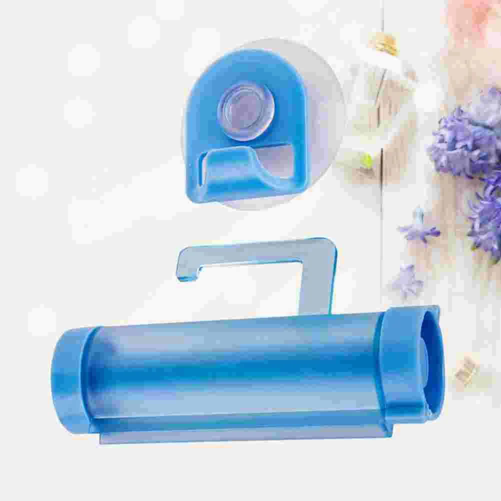 

Reusable Rolling Toothpaste Squeezer Wall Mounted Sucker Toothpaste Dispenser Suction Hanging Holder Squeeze for Home Bathroom