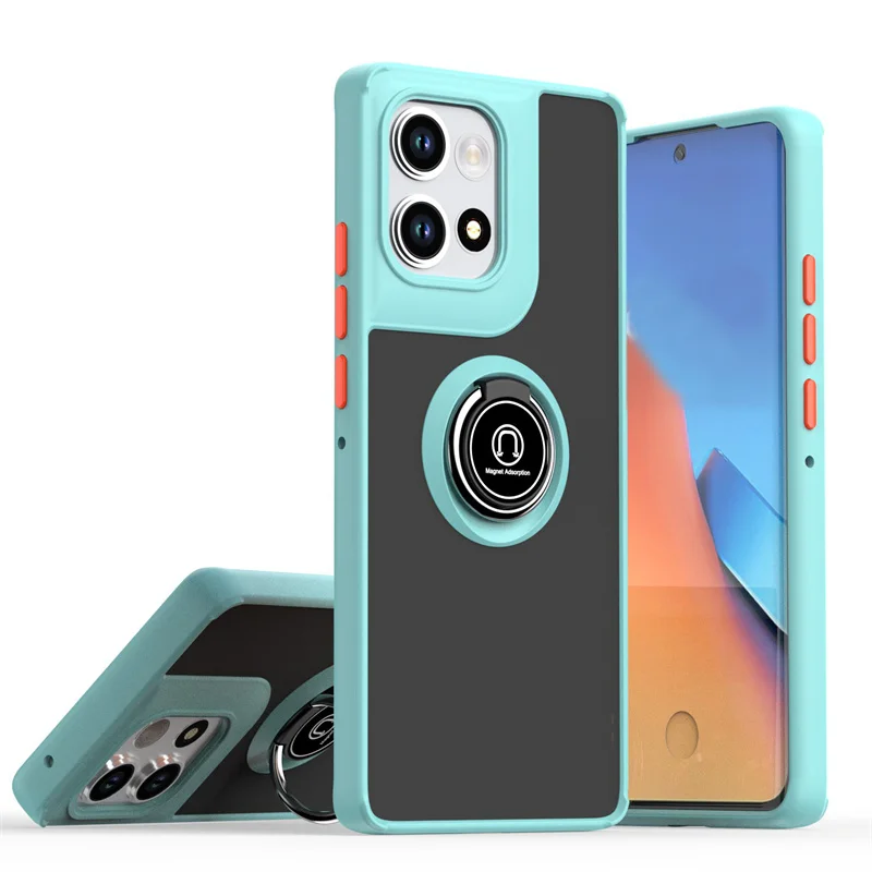 Armor Matte Shockproof Case with Magnetic Ring Holder and Stand