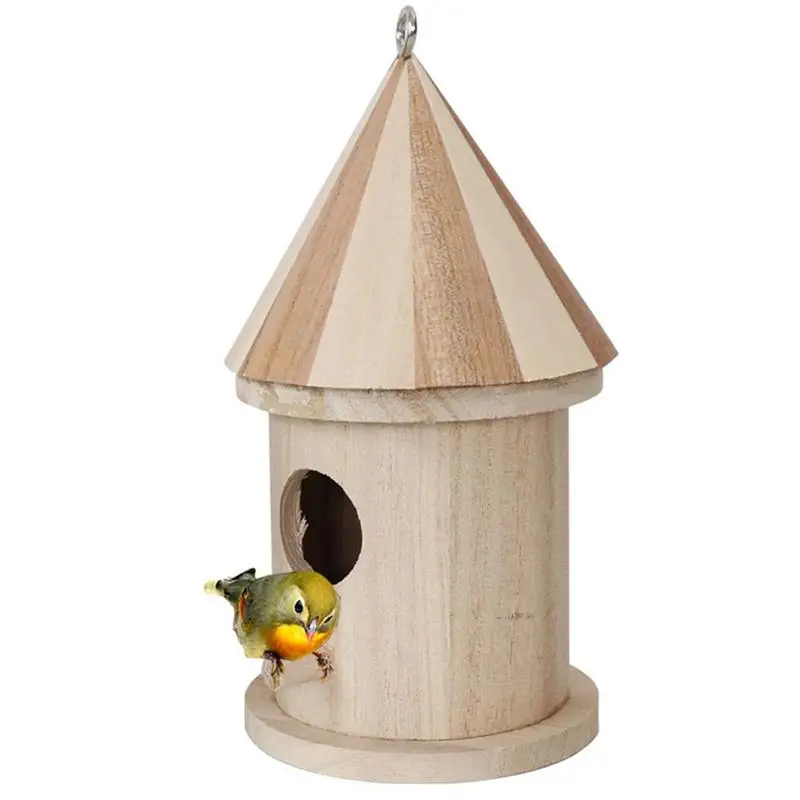 

Bird House Nest Creative Wallmounted Hanging Bird Nest Home Decoration Gardening Decoration Outdoor Birdhouse Wooden Box