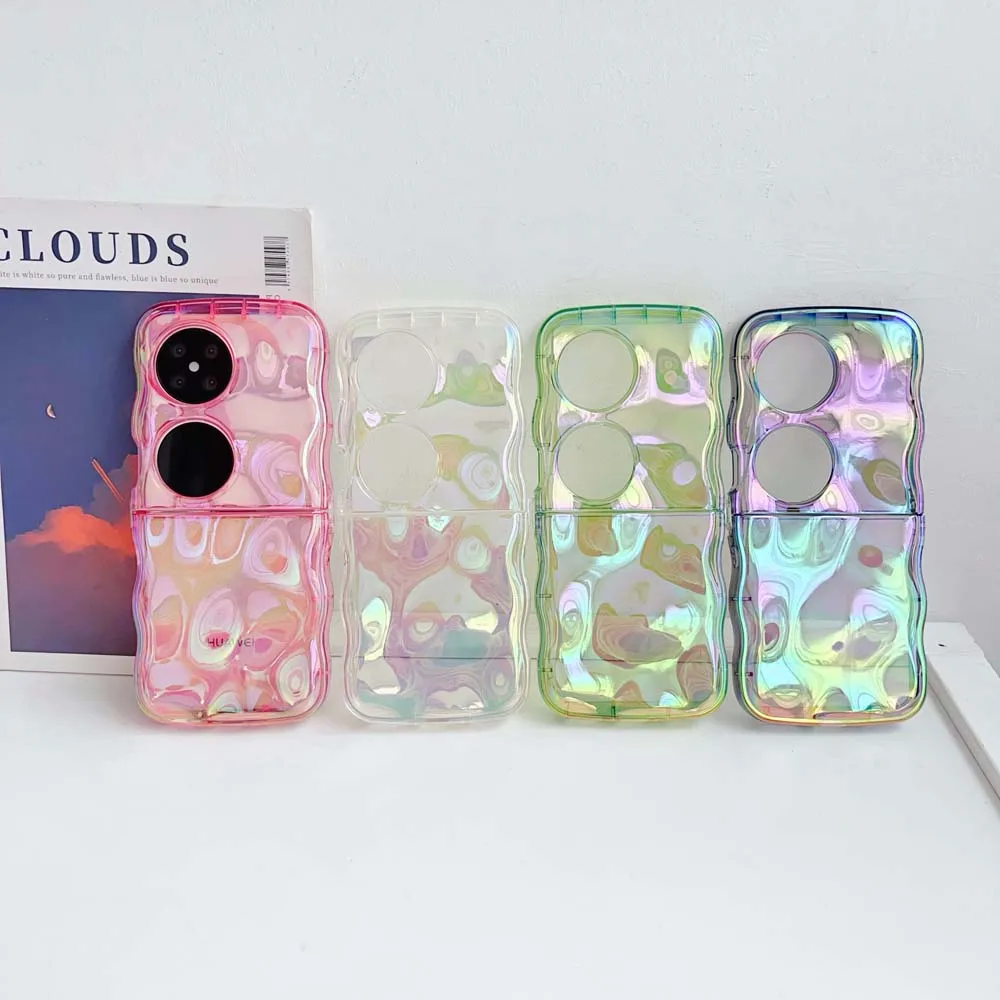 Aurora Colorful Meteorite Pattern Shockproof Anti-Slip Translucent Soft Case