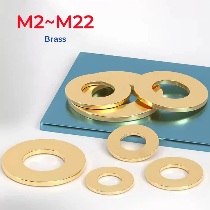 20/10/5/2 Stuks Messing Platte Pakking M2 M2.5 M3 M4 M5 M6 M10 M12 M14 m16 Standaard GBM2 Koperen Ring Metalen Borgring (Color : M4X8X0.8(20PCS