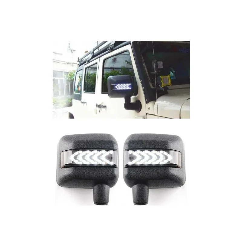 Wrangler Jk Accessories Rearview Mirror Auxiliary Lamps Turning Mirror Lamps For Jeep Wrangle Jk azgiant for lexu es200 gs250 is250 es350 ct200 autos accessories reverse rearview mirror folding motor