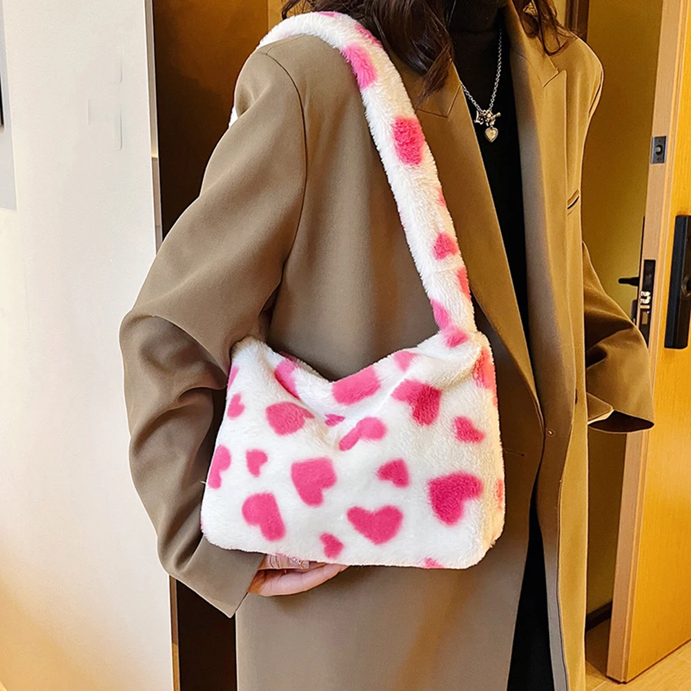 Cow print tote bag with removable strap