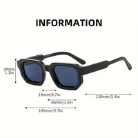 New Men Vintage Rectangle Frame Sunglasses Fashion Retro Sun Glasses Luxury Brand Design Glasses UV400 Eyewear Women Goggles 4