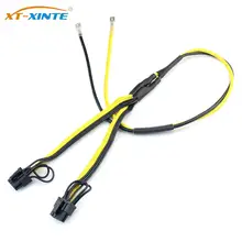 

1 to 2x(6+2pin) Splitter Cable Dual PCI-e PCIe Graphics Video Card Power Cable 12AWG/10AWG (50CM)+16AWG (20CM) Computer