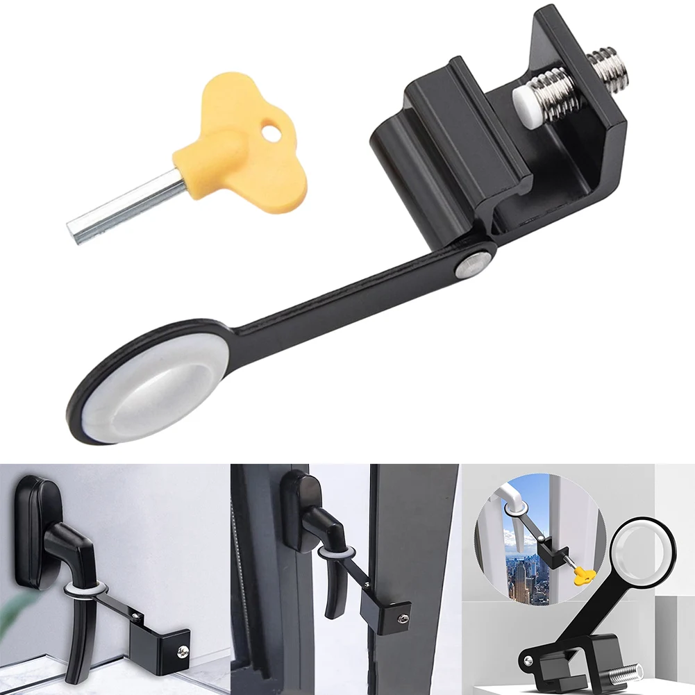 1PCS 0-15mm Adjustable Children Safety Lock For Window Limiter Blocking Stopper Home Supplies For Livingroom And Bedroom