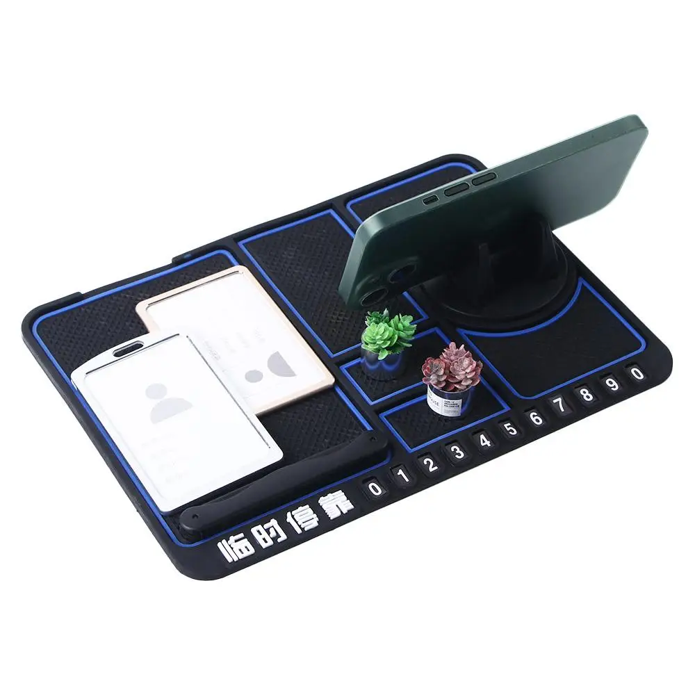 4 In 1 Silicone Car Anti-slip Mat Car Phone Holder Dashboard Phone Holder