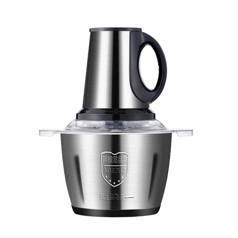 

Food Chopper 4L Stainless Steel Electrical Food Processor Meat Grinder Blender Mixer Machine Kitchen Appliances,EU Plug