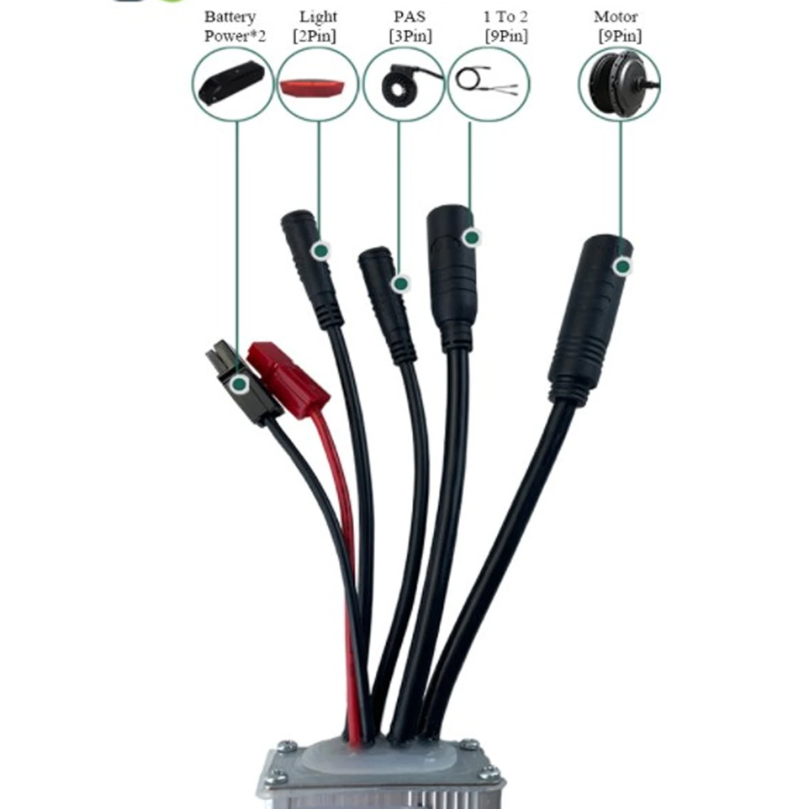 Electric Bike Conversion Kit Waterproof Electric Modification Kit for 250W 350W Motor Modification Set