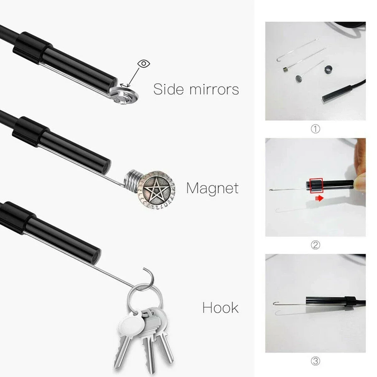 5.5mm ϼ  ð  ð  C  ũ ̴ ī޶ 3 in 1 ȵ̵  ڵ ð