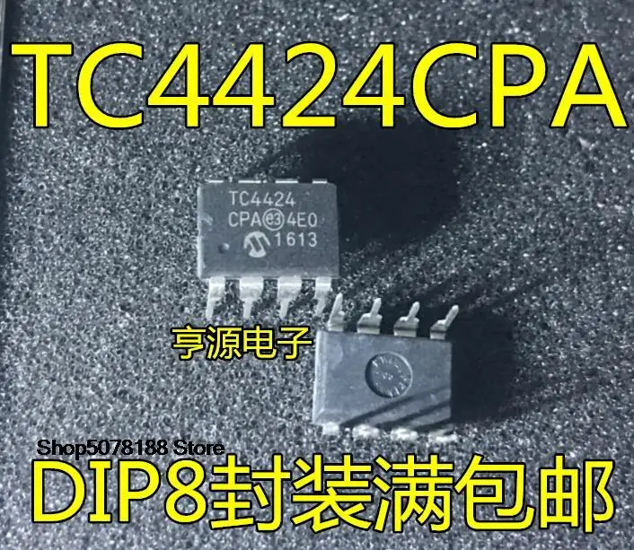 

10 шт. TC4424 TC4424CPA TC4424EPA DIP8 MOSFETIC оригинальная новая быстрая доставка