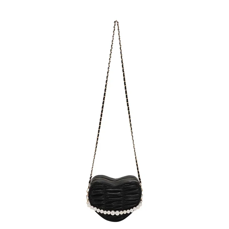 thumbnail image 1 of Bolso de hombro de PU de cadena de alta calidad 2024 nuevo bolso cruzado de moda versátil de color sólido bolso Minaudiere simple de tendencia suave, 1 of 5