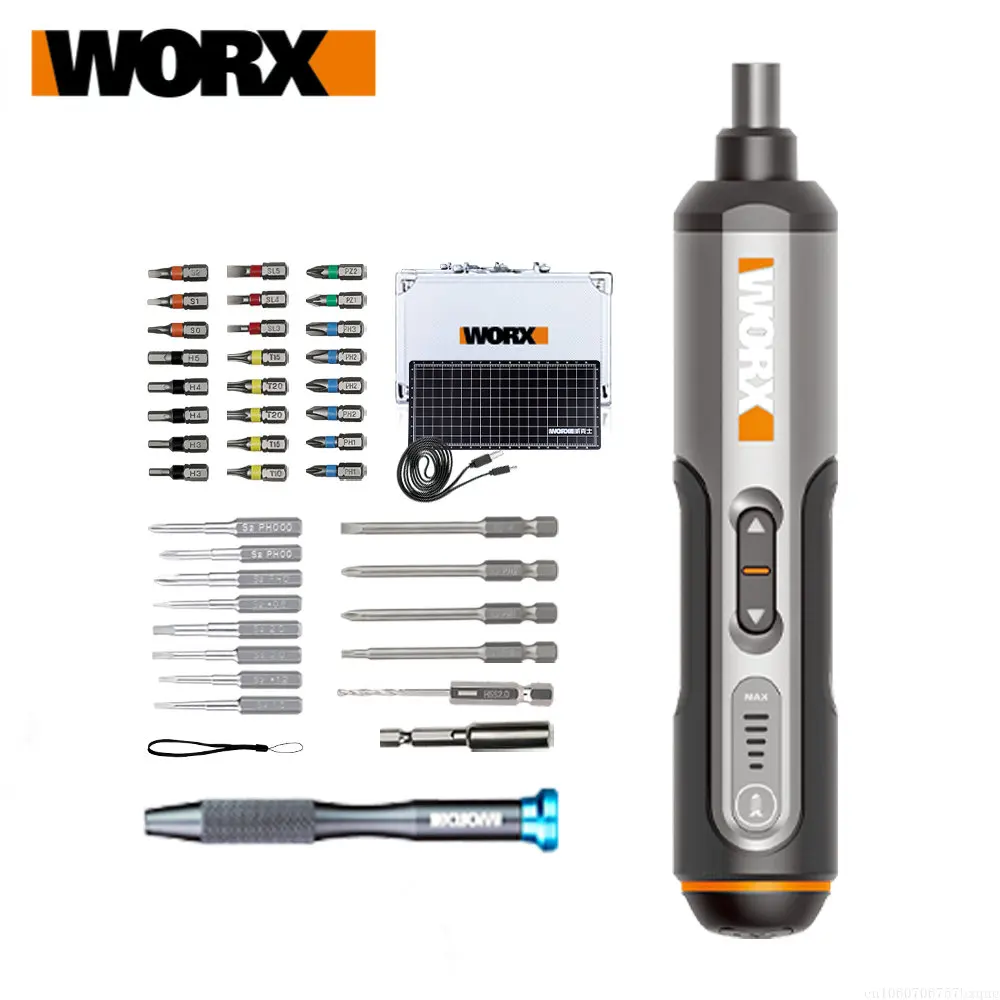 

Youpin Worx Mini 4V Electrical Screwdriver Set WX240.5 Smart Cordless Electric Screwdrivers USB Rechargeable With 40 Bit Drill