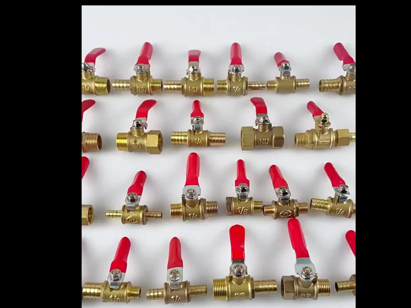 Connettore Rubinetto In Ottone - Valvola A Sfera 8 Mm Per Aria, Gas, Acqua