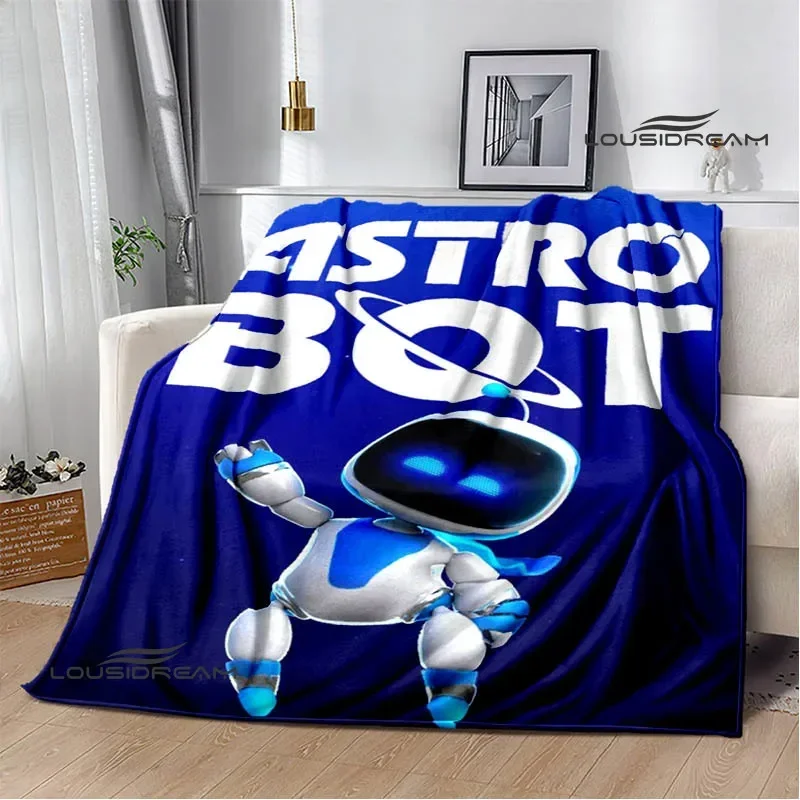 3D game  ASTRO BOT Cartoon printed blanket Picnic blanket Warm Flannel blankets Home bed linings blankets for beds Birthday Gift 6