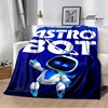 3D game  ASTRO BOT Cartoon printed blanket Picnic blanket Warm Flannel blankets Home bed linings blankets for beds Birthday Gift 6