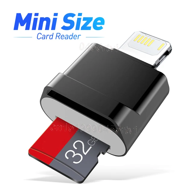 Adaptateur de lecteur de carte Micro SD TF pour iPhone, pour iOS