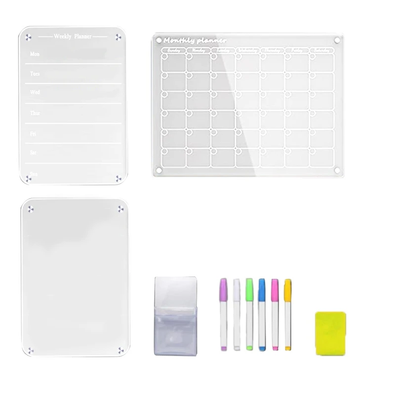 1set-magnetic-acrylic-calendar-for-refrigerator-dry-erase-board-calendar-transparent