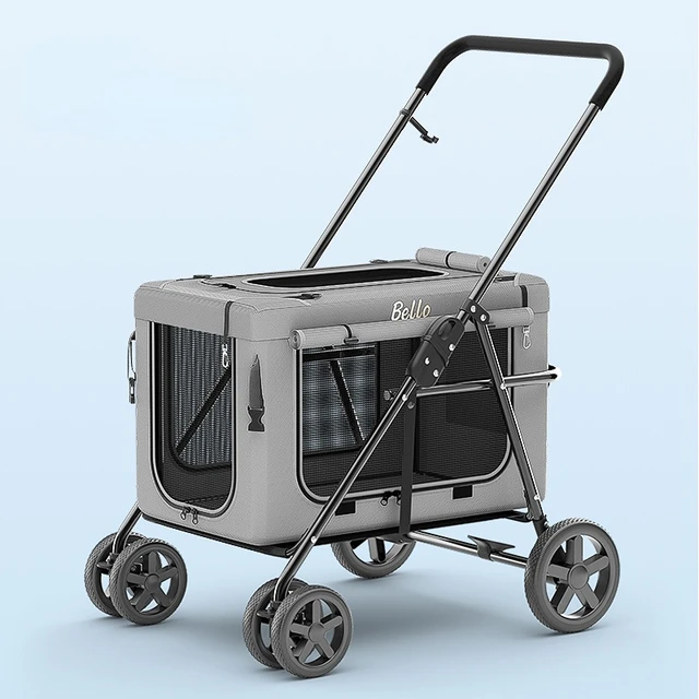 Poussette pour chien pliante, grand sac de transport de voyage créatif