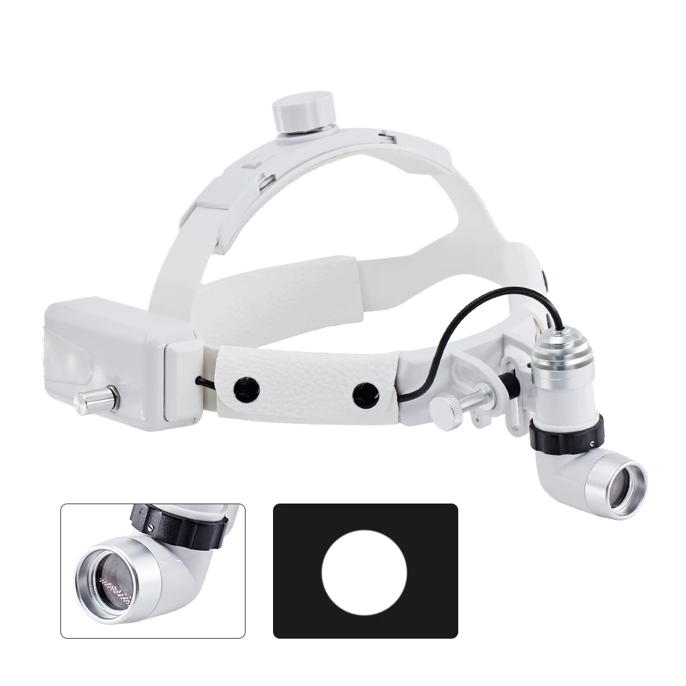 

5W ENT Dental LED Head Light Lamp for Binocular Loupes Brightness Spot Ajustable Dental Lab Headlamp Surgical Headlight DEASIN